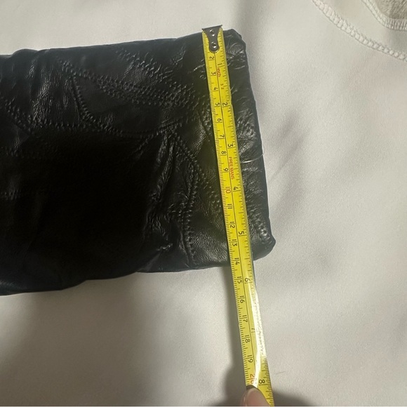 Tudor Court by Haband black Leather Trench Coat - Picture 15 of 16